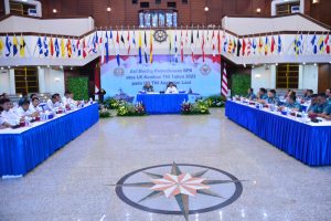 DANLANTAMAL III JAKARTA HADIRI TAKLIMAT AKHIR PEMERIKSAAN BPK TAHUN 2022