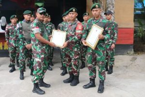 Amankan Senjata Organik Di Daerah Rawan, Satgas Yonarmed 1 Kostrad Terima Penghargaan Dari Pangdam XVI Patimura