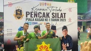 Tumbangkan Lawan di Arena Silat,Pesilat Divif 1 Kostrad Torehkan Prestasi Piala Kasad Cup 2023