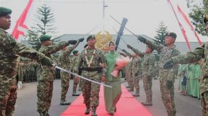 Dilepas Dengan Tradisi, Purna Tugas Jabatan Danyonif R 509 Kostrad