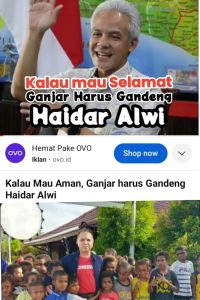 Wouw Viral !! Youtube Berjudul ‘Kalau Mau Aman, Ganjar Harus Gandeng Haidar Alwi..
