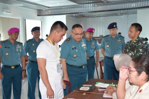 Panitia Daerah Lantamal I Laksanakan Seleksi Tes Kesehatan Tahap I Calon Taruna AAL TA. 2023