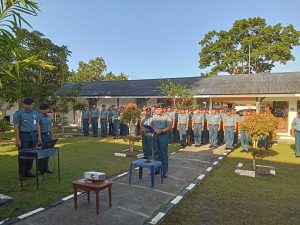 Lanal Bintan Ikuti Apel Khusus Secara Virtual Dengan Danlantamal IV