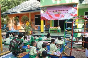 Tumbuhkan Semangat Pancasila, Satjar Divif 1 Kostrad Gelar Lomba Peringati Hari Lahir Pancasila