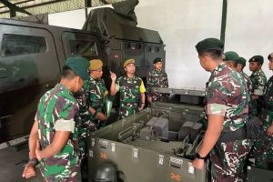 Yonarhanud 2 Kostrad Terima Kunjungan Kerja TIM Dalwasev Pussenarhanud