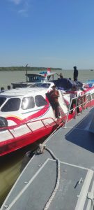 TNI AL Lanal TBA Selamatkan Kapal Penumpang