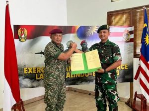 Pererat Hubungan Dengan Tentara Tetangga, Brigif PR 17 Kostrad Terima Kunjungan Panglima MK 10 Bdg (Para)TDM
