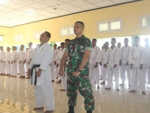 Bela Diri Karate Salah Satu Kemampuan Prajurit, Ujian Kenaikan Sabuk Prajurit Yonif R 515 Kostrad