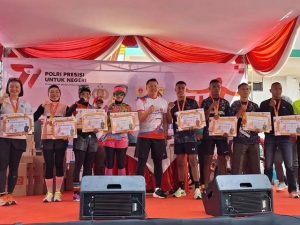Taklukan Lintasan Jalak Harupat, Pelari Yonzipur 9 Kostrad Juara Pertama 5K