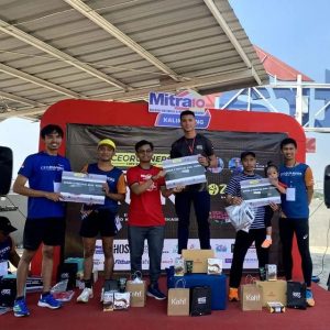 Taklukan Medan Menanjak di Bekasi, Pelari Yonarmed 9 Kostrad Raih Juara Pertama Vertical Run 5K