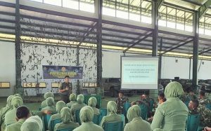 Mengerti dan Sadar Hukum, Prajurit dan Persit Yonarhanud 16 Kostrad Terima Penyuluhan Hukum