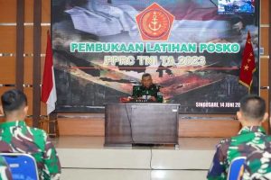 Dankodiklat TNI Letjen TNI Eko Margiyono, M.A., Buka Latposko LKO PPRC TNI TA 2023 di Madivif 2 Kostrad