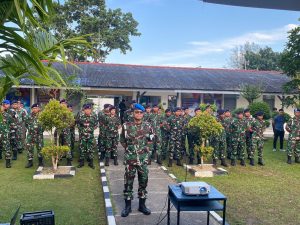 Prajurit Lanal Bintan Ikuti Exit Briefing Dengan Danlantamal IV Bersama Satuan Dibawah Jajaran Lantamal IV