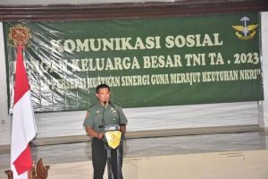 Rajut Komunikasi Dengan KBT, Divif 1 Kostrad Gelar Komsos