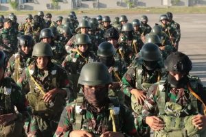 Pasukan Langit Ditebar di Bance’e, Yonif PR 431 Kostrad Sukses Latihan Jun Gar