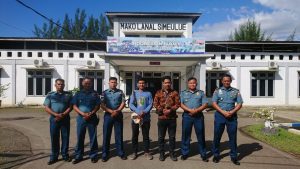 Lanal Simeulue Sambut Volunteer Ekspedisi Kampung Bahari Dari Universitas Teuku Umar