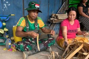 Manfaatkan Sumber Daya Alam Tingkatkan Ekonomi, Satgas Brajamusti Bangun Ekonomi Kreatif di Perbatasan