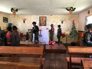 Nyaman Tempatnya Aman Ibadahnya, Satgas Yonif R 303 Kostrad Karya Bakti Tempat Ibadah