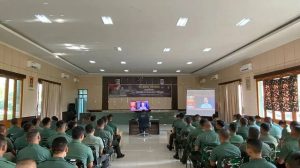Tambah Kemampuan Tekhnologi Digital, Prajurit Yonarmed 12 Kostrad Kegiatan Literasi Digital