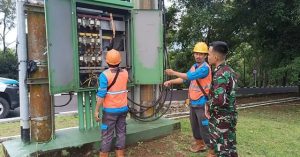 Cegah Kebakaran Pangkalan, PLN Banjar Cek Instalasi Listrik Yonif R 323 Kostrad