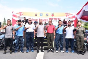 Danlantamal XII Ikuti Olahraga Bersama TNI-POLRI dan Forkopimda Kalbar