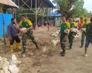 Manunggal Bersama Rakyat, Yonif Para Raider 431 Kerja Bakti Bersama Masyarakat