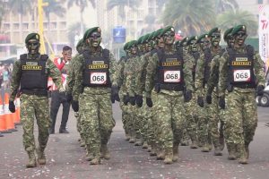 Tampil Gemilang, Prajurit Yonkav 1 Kostrad Sabet Juara 2 Perlombaan Gerak Jalan Beregu