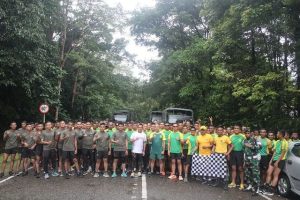 Brigif Raider 20 Kostrad dan Yonif Raider 754 Kostrad Laksanakan Lari 10 K