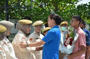 Pangkalan TNI AL Dumai Gelar Acara Tradisi dan Pengantar Tugas Kolonel Laut (P) Stanley Lekahena Beserta Ny. Sandra Stanley