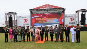 Lantamal I Ikuti Upacara Hari Bhayangkara Ke-77 Tahun 2023 Di Mako Polda Sumatera Utara