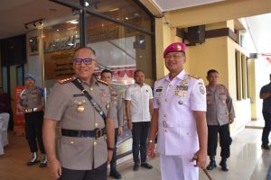 WUJUD SINERGITAS TNI-POLRI, DANLANTAMAL III JAKARTA KUNJUNGI KAPOLRES METRO JAKARTA UTARA