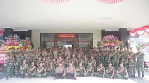 HUT Ke-77 Bhayangkara, Yonif MR 413/Bremoro Beri Kejutan Kepada Polres Sukoharjo, Karanganyar dan Mako Brimob Batalyon C Pelopor Satbrimob Polda Jateng