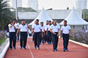 DANLANTAMAL III JAKARTA HADIRI PELEPASAN KONTINGEN PORWILBAR KOARMADA RI