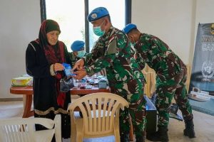 Satgas Indobatt XXIII-Q Laksanakan Medical Camp di Wilayah Frun, Lebanon Selatan