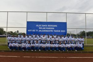 Jalasenastri Korcab I DJA I Laksanakan Olahraga Bersama