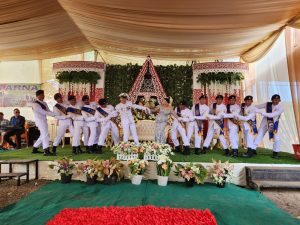 Tim Hasta Pora Lanal Bengkulu Dukung Upacara Pagar Kehormatan Militer Khas TNI AL