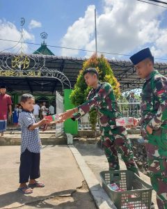 Peringati HUT Ke-61 Batalyon, Satgas Pamtas RI-Malaysia Yonarmed 10 Gelar Doa Bersama, Karya Bakti dan Baksos