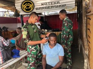 KOTEKA Barber Shop Yonif PR 330, Sensasi Layanan Potong Rambut Gratis di Ketinggian 2200 MDPL