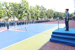 LANTAMAL III JAKARTA LAKSANAKAN APEL GABUNGAN DAN UPACARA BENDERA 17-AN