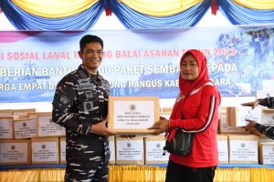 Lanal TBA Terima Kunjungan Tim Wasev Spotmaral Mabesal di Desa Kapal Merah Kabupaten Batu Bara