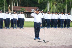 Prajurit Lanal TBA Ikuti Apel Khusus Dalam Rangka Rangkaian Sertijab Pangkoarmada I