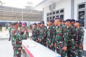 Prajurit Lanal Lhokseumawe Laksanakan Uji Terampil Glagaspur Tingkat 1/P-1 dan Tingkat 2/P-2