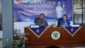 Menjelang Akhir Penugasan, Danlanal Bengkulu Gelar Exit Briefing