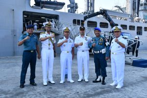 LANTAMAL III JAKARTA LEPAS KEBERANGKATAN KAPAL PERANG INDIA INS SHAKTI (A57)