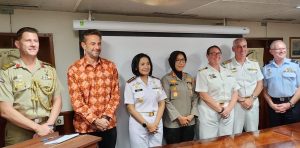 Danlanal Bandung Hadiri Head of Delegation dan Pembicara Pada Symposium Women Leadership in Security Sector di Kapal Perang Australia HMAS Anzac