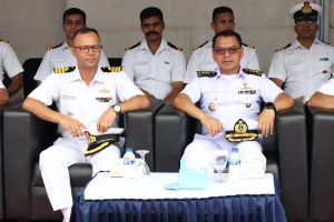 LANTAMAL III JAKARTA SAMBUT KEDATANGAN KAPAL ANGKATAN LAUT INDIA INS AIRAVAT (L24)