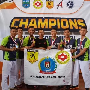 Karateka Yonif Raider 323 Raih Juara Umum Kejurcab BKC IV 2023