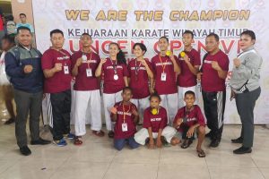 Prestasi Prajurit Yonif Raider 754 Kostrad Kejuaraan Karate Uncen Open VII Piala Rektor Cendrawasih