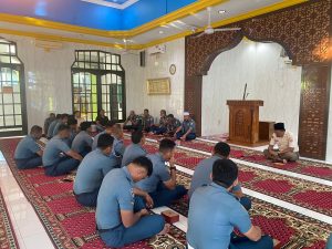 Dalam Rangka Pembinaan Iman dan Taqwa Kepada Tuhan Yang Maha Esa, Prajurit Lanal Bintan Laksanakan Kauseri Agama