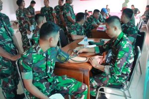 Dalam Rangka HUT Ke-78 RI, Brigif Mekanis 14 Gelar Bakti Sosial Donor Darah